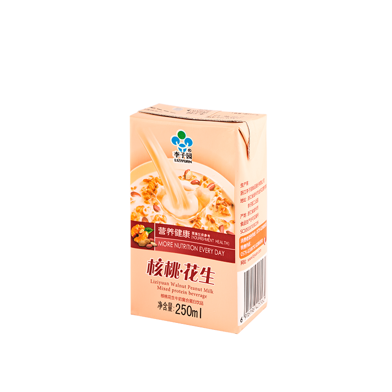 核桃花生牛奶復(fù)合蛋白飲品，單瓶凈含量250ml